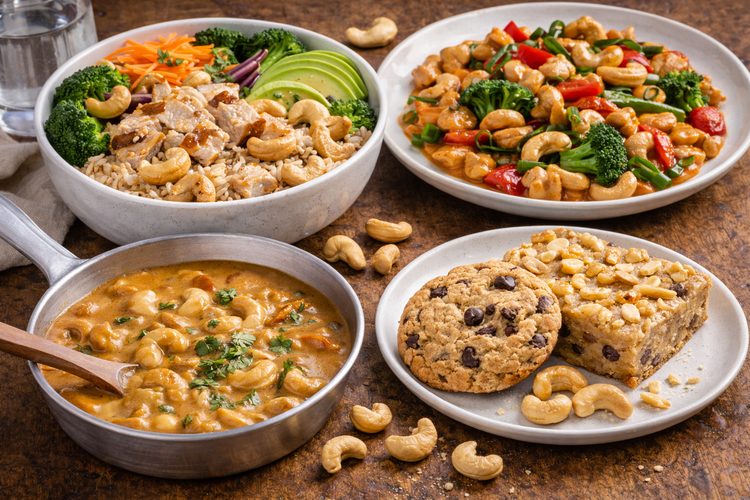 Illustrated placeholder for article titled Foodservice Uses for Cashews: From Bowls to Bakery